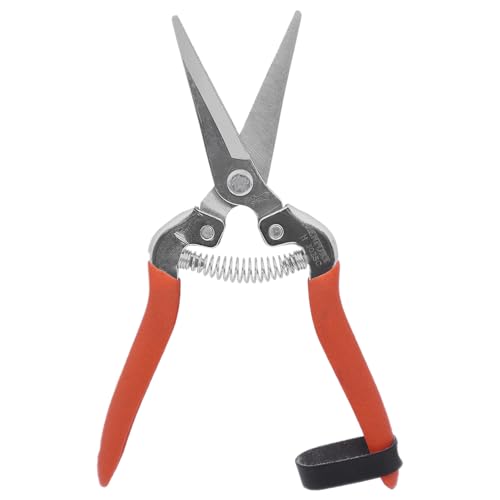 Zenport H302SC Harvest/Bunch Cutter, Curved Stainless Steel Serrated Blade , Orange