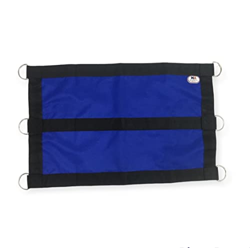 Majestic Ally 1200D 29"x19" Horse Stall Guard with Replaceable and Adjustable Length Straps and Replaceable Hardware (Royal Blue Black) - color: Royal Blue Black