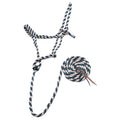 Jeffers Equine Braided Mule Tape Halter with 10' Detachable Lead Rope Set for Horses, 14 to 18 Hands - Stylish Design with Adjustable Poll Strap, Easy to Use Western Tack - Hunter Green & Tan - color: Hunter Green & Tan