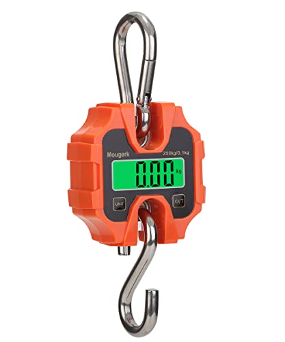 551 lb 250 kg Digital Hanging Scales Heavy Duty Crane Scale | High precision sensor, Large capacity, Portable design, 2 AAA Batteries(Not Included)