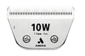 Andis 561460 ceramicEDGE Wide Blade, #10W Fine Tooth, Stainless Steel | Wide blade for faster grooming, fine teeth for smooth finishes, ceramic runs cooler, andis clipper blade - size: 10W (1.5 mm)