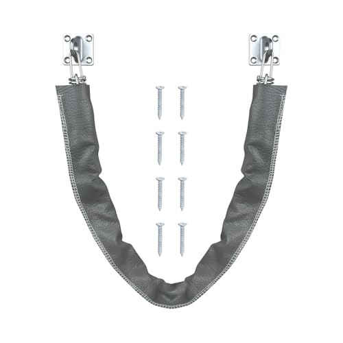 "Nuk3y Heavy Duty Storm Crash Chain with Solid Brass Bracket (Stainless Steel, 25-1/2"")" - color: Stainless Steel, size: "25-1/2"""