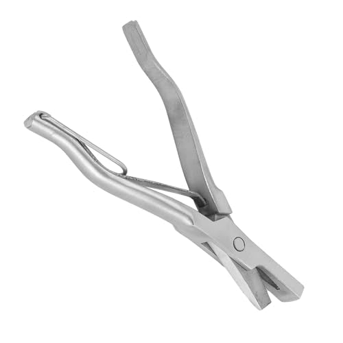 VBESTLIFE Ear Tag Plier, Stainless Steel Pig Ear Notcher, Livestock Ear Notcher Marking Tool, Animal Identify Tool for Farm Animals (V Shaped Ear Notcher)