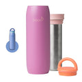 Boon Frosh Breast Milk Chiller and Storage Container - Purple - 10 Oz | Stainless Steel, TSA Compliant, Keeps Beverages Cold up to 17 Hours*, Diaper Bag Essentials - color: Purple, size: 14 Ounce