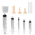 Suxgumoe Pet Feeding Bottle Set, Feeding Silicone Nipple with Bottle and Syringes, Reusable Pet Nursing Kits Feeding Tools for Rabbits, Small Animals (3 Nipples+5 Syringes + 1 Measuring Cup) - color: 3 Nipples+5 Syringes + 1 measuring cup