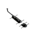 Renovators Supply Manufacturing Slide Bolt Latch 9 in. Black Iron Ball Tip Style Slide Bolt with Mounting Hardware - size: Pack of 1, style: 9 inch - Colonial Dead Bolt