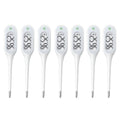 8 Second Basal Thermometer for Adults & Kids, Accurate & Safe, Pack of 7 | Fever Alarm and Memory Recall, Oral, Ovulation or Underarm Use - size: 7 Pack