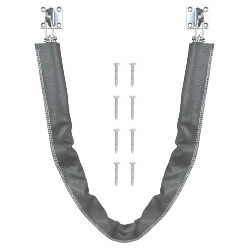 "Nuk3y Heavy Duty Storm Crash Chain with Solid Brass Bracket (Stainless Steel, 30-1/2"")" - color: Stainless Steel, size: "30-1/2"""