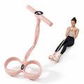 YOTTOY Pedal Resistance Bands with Handles, Natural Rubber Exercise Bands | 35LB Foot Pedal Resistance Bands for Working Out, Fitness Equipment for Abdomen, Waist, Arm, Leg, Pilates - color: Pink