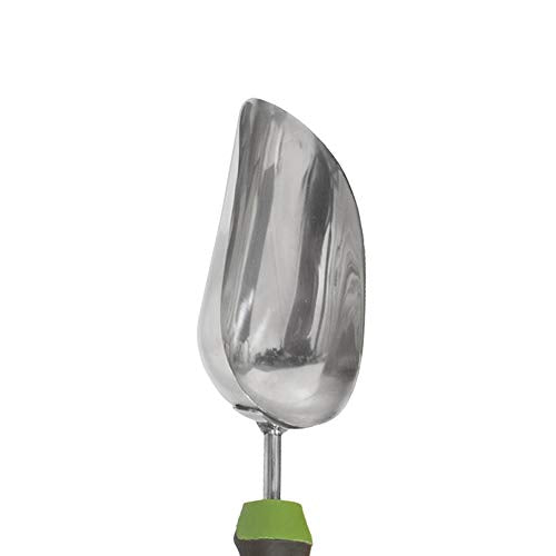 AMES 2445400 Stainless Steel Hand Soil Scoop with Ergo Gel Grip, 13-Inch, Gray - size: 13-Inch, style: Hand Transplanter