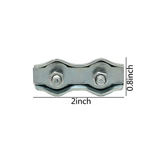 M5 Poly Rope Connectors, 6Pcs | Splicer, Galvanized Steel, For Electric Fences Wires