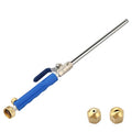 High Pressure Power Washer Attachment Hose Nozzle Wand Lance | Hydro Jet Water Hose Nozzle, ,Watering Sprayer Cleaning Tool, Wand Lance for Gutter Patio Car Pet Window Glass Blue - color: Blue