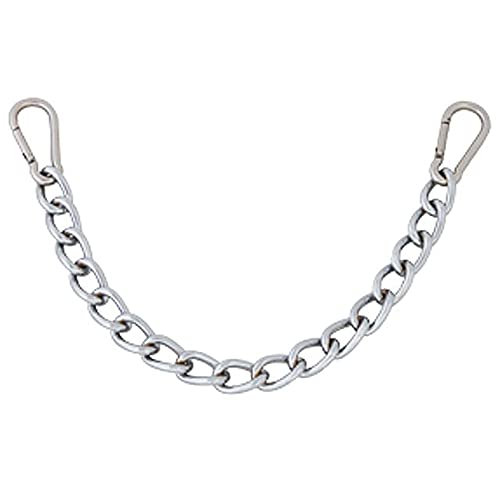 HILASON 9-1/2" Western Easy Clip Curb Bit Chain Heavy Duty Chrome Steel W/snap | Horse Chin for Bits Horses - style: With Snap