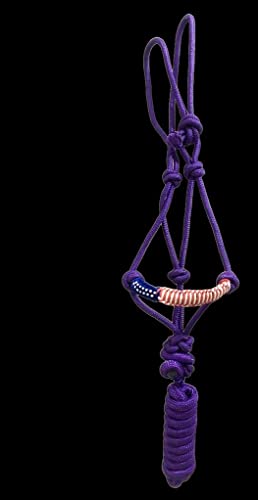 Majestic Ally Poly Braided Patriotic Nose Poly Rope Halter and 10' Matching Lead - color: Purple