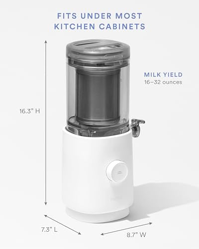 Nama M1 - Plant-Milk Maker - Homemade oat and nut milk - White | Homemade Oat and Nut Dairy Alternative - Barista Quality Creamy Texture - Blends and Strains in Minutes - Easy to Clean - color: White