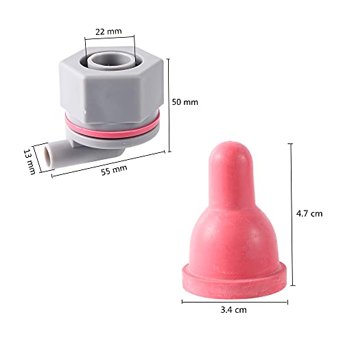 Sheep Goat Animal Teats Lamb Pacifier Pet Feeding Bucket | 2Pcs Lamb Pacifier Fixed Base with 4 Pc Pacifier,Teats Lamb Feeder with Fixed Base for Animal Pet Easy Installation Removal - size: Style 1