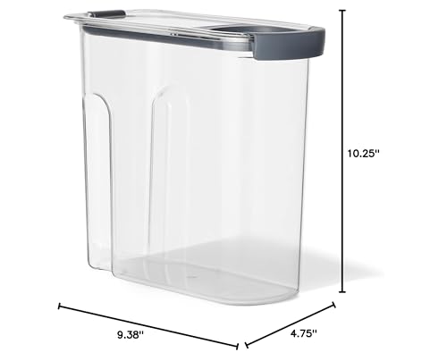 Rubbermaid Brilliance Airtight Cereal Food Storage Container, Shatterproof, BPA-Free and Dishwasher-Safe, 32oz Capacity - size: 18 Cup