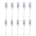 8 Seconds Basal Thermometer for Adult & Kids, Accurate & Safe Thermometer (10 Pack) | Fever Alarm and Memory Recall, Oral, Ovulation or Underarm Use - size: 10 Pack