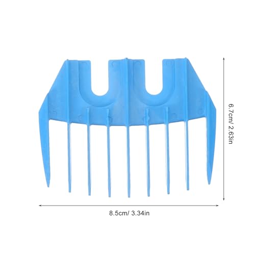 MERRYHAPY 3Pcs Electric Hair Shear Fader with Sheep Shear Clipper Guards Plastic Guide Attachments for Lamb Grooming and Goat Haircut 3.35X2.64 Inches