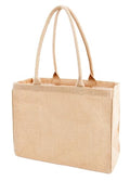 KAF Home Jute Market Tote Bag with Handles (Blank) - color: Natural