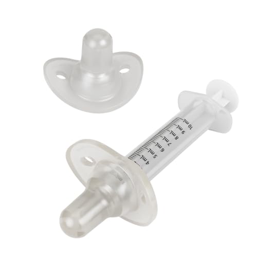 Ezy Dose Medicine Dispenser & Oral Syringe, Precise Dosing, 10 mL 2 TSP | Clear Measurement Markings Support Accurate Portions, Easy-To-Read Design for Convenient Use, Made in USA, BPA-Free - size: 10 mL + Silicone Spout