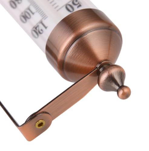 10.3" Premium Steel Indoor Outdoor Thermometer – Large Numbers, Waterproof, Adjustable Angle, Vintage Bronze Wall Mount, No Battery Needed, Decorative Weather Gauge for Patio, Garden & Home - color: Vintage Bronze