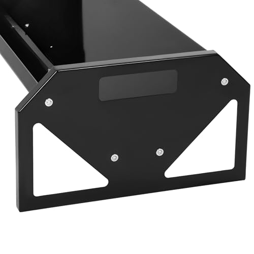 Livestock Feeding Trough 22 Gallon Capacity 45" Hay Feeder Heavy | Duty Livestock Trough Feeder Trough for Horse Sheep Cattle Hog V-Shaped Farm Sheds Pen Water Feeder Powder Coated Black Steel - color: Black