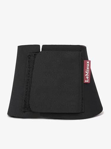 LeMieux Neoprene Over Reach Boots - Heavy Duty - Lightweight - Sold in Pairs - Black - Medium - size: ys/m