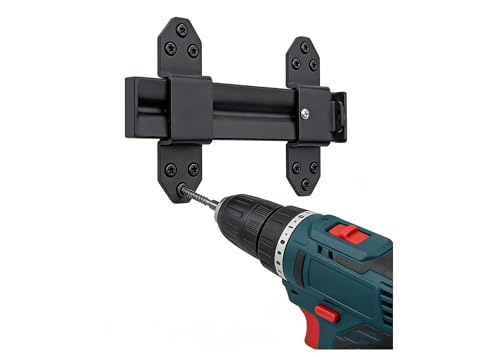 Heavy Duty Slide Bolt Gate Latch,Gate Latch Lock with Padlock Hole,Gate Latch for Wooden Fences, Barn Doors, Sliding & Swing Gates, Outdoor Sheds & Courtyards, Matte Black (1Pack) - color: Black (1Pack)