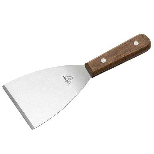 Winco Blade Scraper, 3-Inch by 4-Inch | Dishwasher safe, Durable blade and handle, For griddles, dough, bench work and food-prep surface scraping - size: 4.375" x 3"