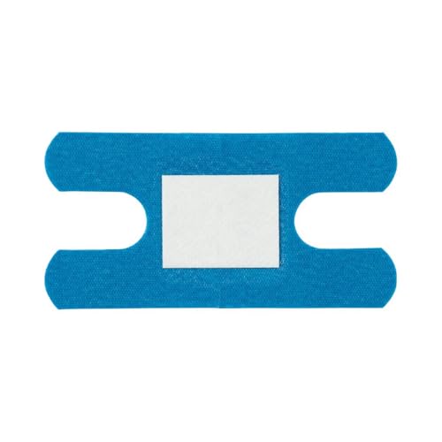 Curad Knuckle, Woven Blue Detectable Bandage, 100-Count - size: 100 Count (Pack of 1)