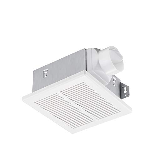 Tech Drive Very Quiet Bathroom fan 50 CFM,1.0Sone,DC Motor,3 Inch Duct | No Attic Access Needed, HVI and Energy Star Certified, Easy to Install,Ceiling Mounted, White - size: 50CFM 1.0Sone
