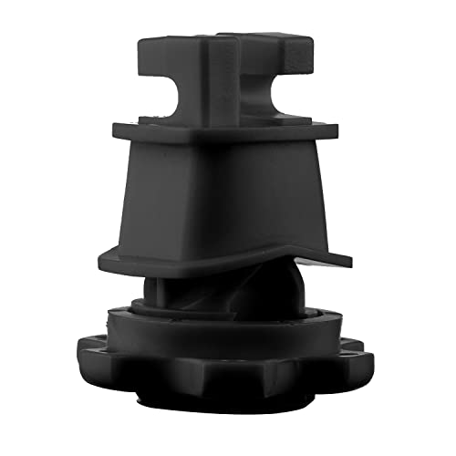 25-Pack Screw-Tight Electric Fence Round Post Insulators, Black | Wire Holding ·Two-Piece Design · Fits Round Posts · For Wire & Polywire - color: Black