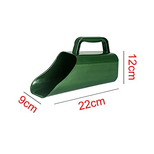 Soil Scoop, Plastic Potting Scoop for Indoor Plants and Gardening | Garden scoop for potting soil, compost, perlite, pellets, and container gardening with narrow pour shape and sifting holes