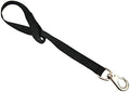 Jeffers Livestock Nylon Bucket Strap 24" – Heavy Duty Trigger Snap Hook for Hanging Water Buckets, Feeders, Hay Bags – Easy Use Fence Rail Loop for Barn, Horse, Goat, Dog, Stable, Tack - Black - color: Black