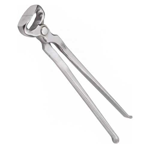 12" Hoof Nipper Vanadium Steel Farrier Tool for Hoof Care–Durable,Rust-Resistant,Dull Finish for Precision Trimming and Shaping–Professional Equine Hoof Trimming Tool for Horses,Miniatures,Ponies