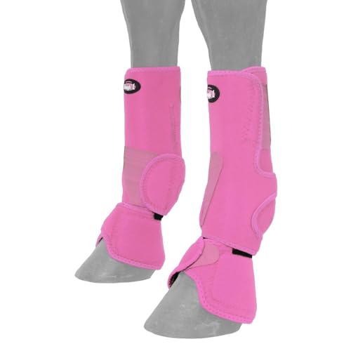 Tough1 Combo Boots - color: Pink, size: Medium