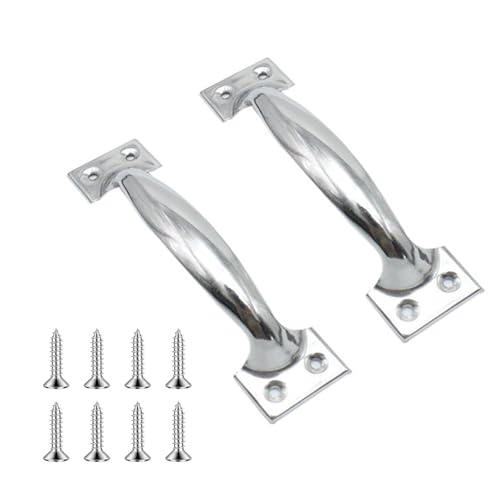 WenTigDY 2 PCS 5.9" Garage Door Handle Gate Handle Door,Gate Handle Pulls,Stainless Steel Handle Gate Screen,Fence Gate Handles,for Outdoor, Drawer & Garage