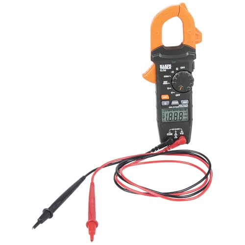 Klein Tools CL120 Digital Clamp Meter, Auto-Ranging 400 Amp AC, AC/DC Voltage, Resistance, Continuity, Non-Contact Voltage Tester Detection - size: Clamp Meter