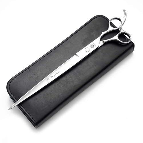 Purple Dragon 5"/5.5"/6"/6.5"/7"/7.5"/8"/9"/10" Sharp Edge Hair Cutting | Stainless Steel, Pet/Dog Grooming Scissors Includes Bag, for Barber or Pet Groomer - size: 10 inch