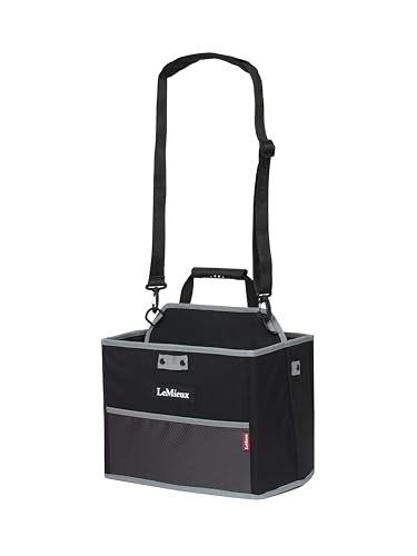 LeMieux Collapsible Storage Tote - Equestrain Stable & Barn Tidy - Black - color: Black