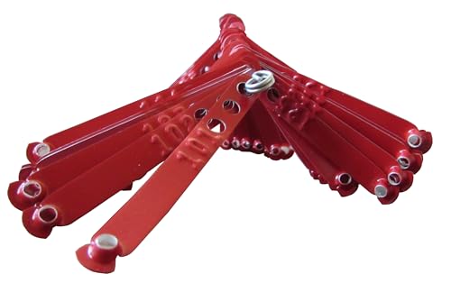 Leg Bands NOT Stamped Aluminum Chicken Poultry Duck Leg Identification Rings (100, Red) - color: Red