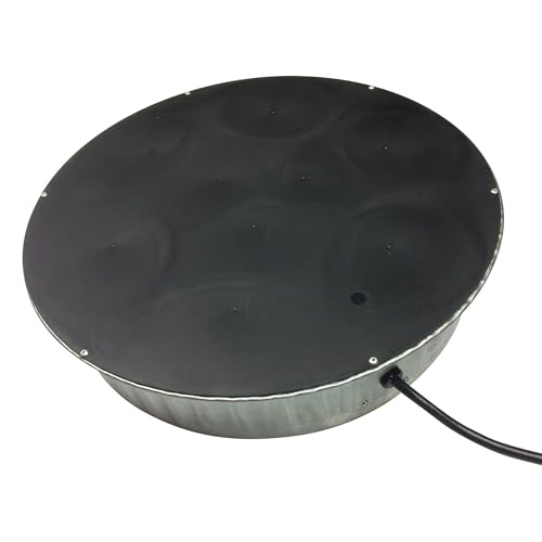 Farm Innovators 125 Watt Heated Base for Double Wall Metal Poultry Founts with 35 Degrees Fahrenheit Temperature and Below, 3 Pack, Metallic
