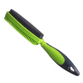 Rubber Pet Hair Remover Brush for Clothes, Couches & Pets - color: green