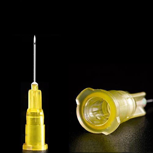 100 Pack 30Ga 1/2 Inch Stainless Steel Dispensing Lab Tools Accessories for Scientific Labs, Measuring and Refilling, Individually Wrapped - size: 30G 1/2 inch