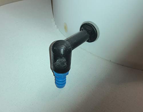 2 Pack Bucket connectors with 5/16” Barb for Rabbit Nipples Gravity Feed Set up