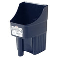 Little Giant® Plastic Enclosed Feed Scoop | Heavy Duty Durable Stackable Horse Feed Scoop with Measure Marks | Livestock Hand Scooper | 3 Quart - color: Black
