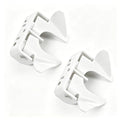 2 Pack Wall Mount Butterfly Latch 1-3/8" to 1-5/8", Gate Fork Lock with Padlock Hole, Chain Link Fence Parts, Gate Fork Latch,Chain Link Fence Gate Latching Hardware(White - 2 pcs) - color: White - 2 pcs