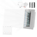 Hawkrown 4 in 1 Bathroom Exhaust Fan with Light and Heater, 1900W Bathroom Heater Fan Light Combo, 180 CFM 1.0 Sone Ceiling Fan Remote Control Heater, Ventilation for Home, Bath, Hotel (Style 2) - color: Style 2