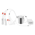 Electric Cow Milking Machine, 10L Pulsation Vacuum Pump Milker Portable Milking Machine Adjustable Pressure with Milk Bucket Brush and Milk Tube Brush for Cows Goats and is Appropriate (3L) - style: 3L